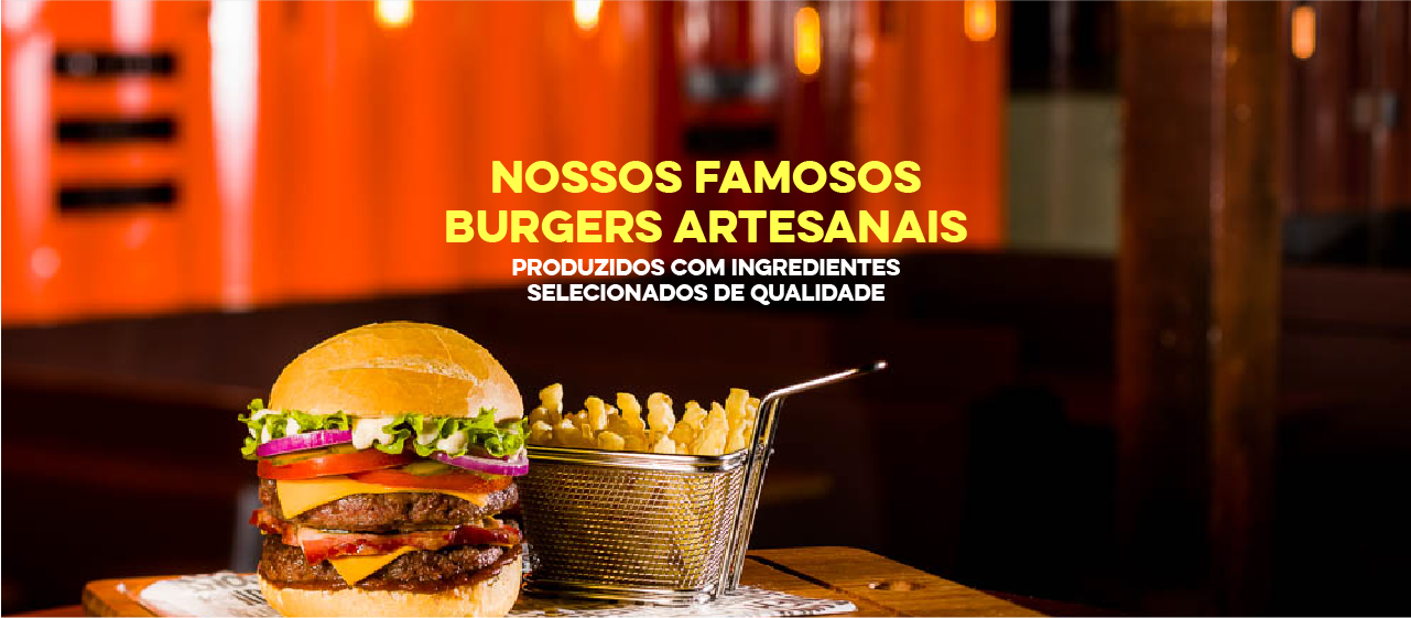Burger artesanais em Restaurante Container, desde 1998 - o primeiro do Brasil